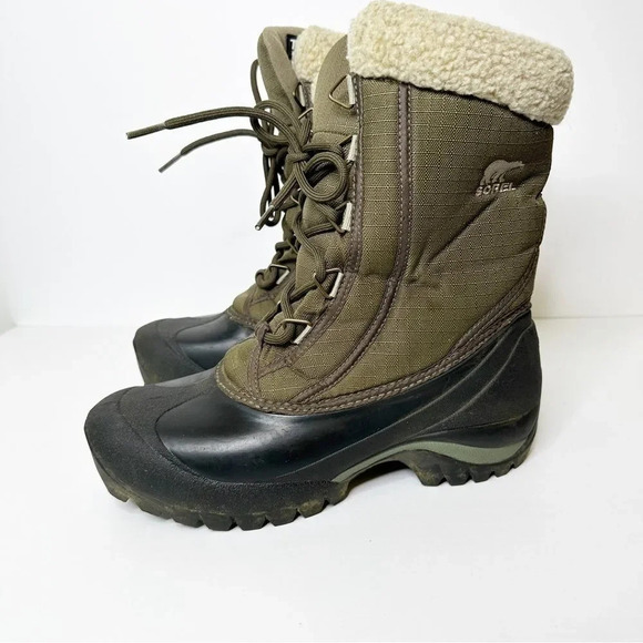 SOREL Cumberland Womens Size 7 Thinsulate Army‎ Olive Green Snow Winter Boot - Picture 2 of 5